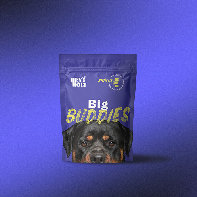 HEY HOLY Big Buddies Snacks Verpackung